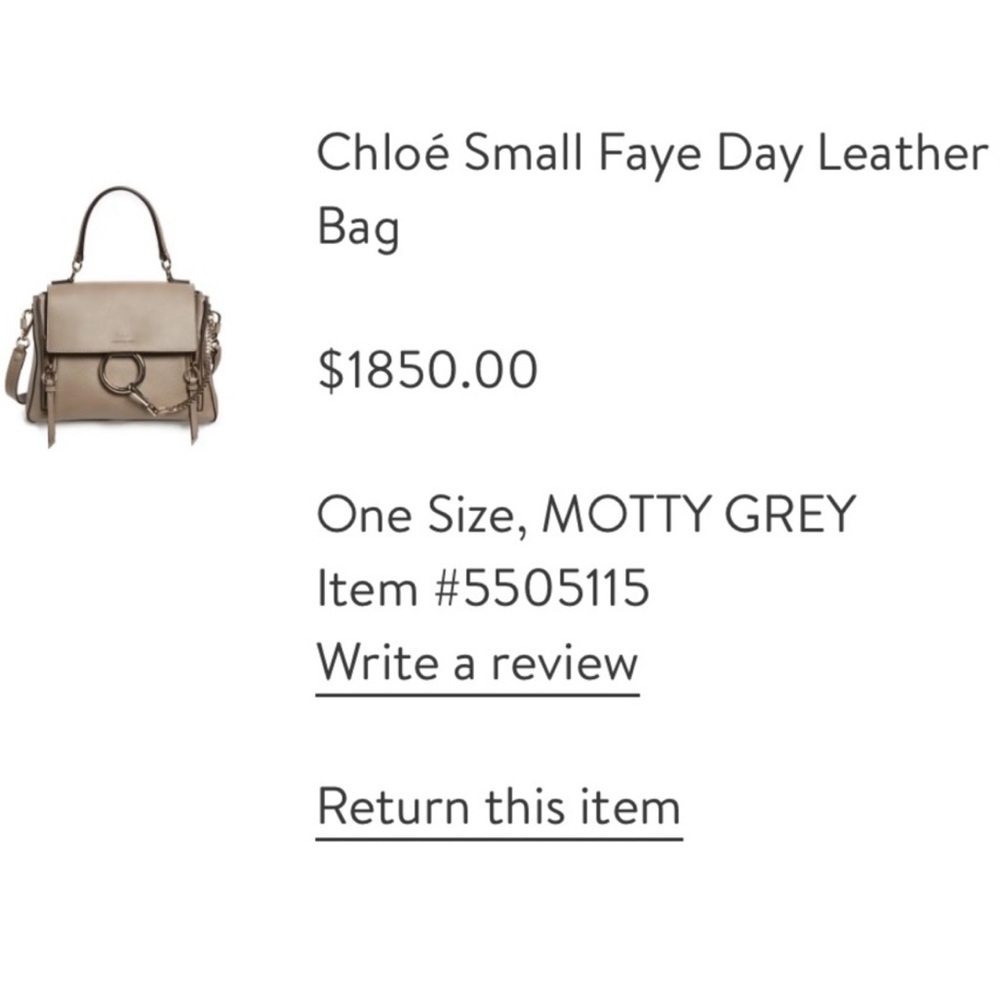 Chloe small Faye Day Leather Shoulder bag and matching wallet